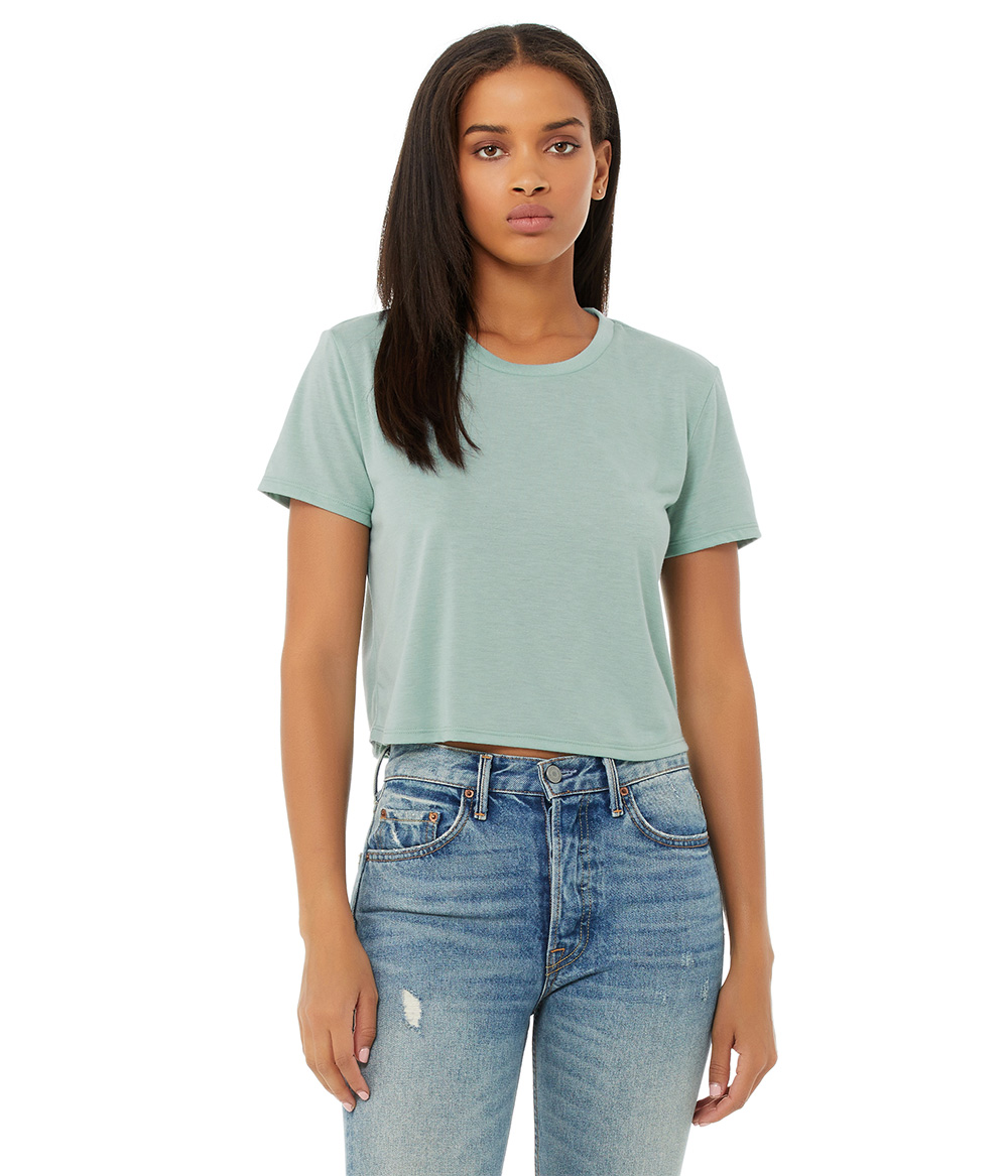 Womens Flowy Cropped Tee | Staton-Corporate-and-Casual
