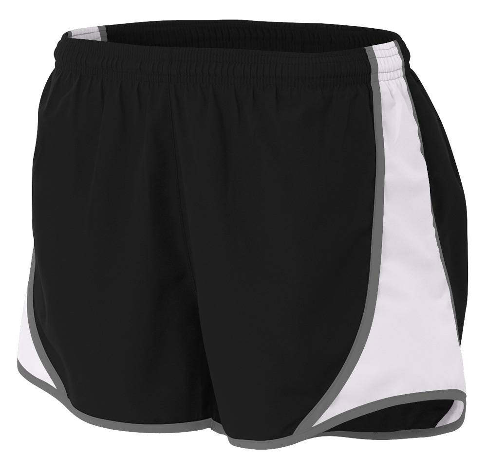 A4 NW5341 Womens 3" Speed Short - Lime White - HIT - HIT A Double