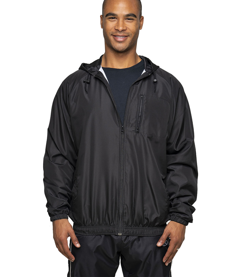 Full Zip Hooded Nylon Jacket | For-Sportswear