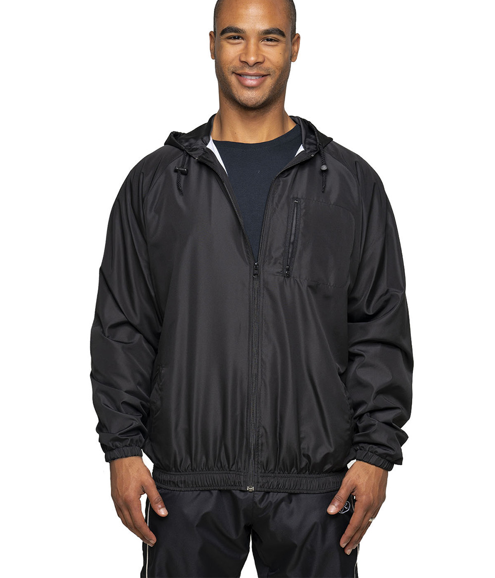 Full Zip Hooded Nylon Jacket | Staton-Corporate-and-Casual