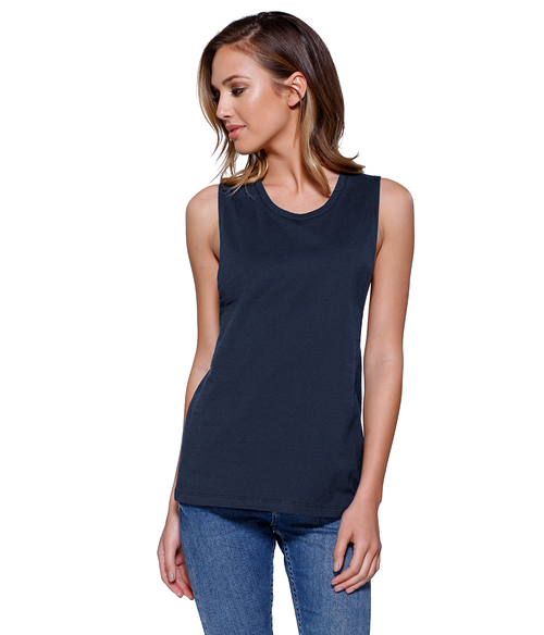 Womens Cotton Muscle Crop Tee | Staton-Corporate-and-Casual