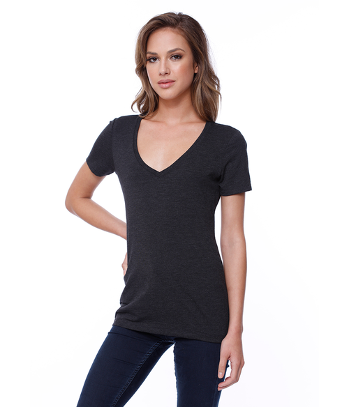 Womens Cotton V-Neck Tee | Staton-Corporate-and-Casual