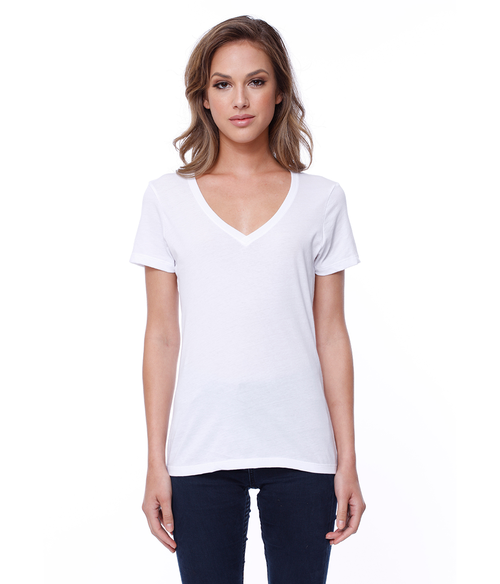 Womens CVC V-Neck Tee | Staton-Corporate-and-Casual
