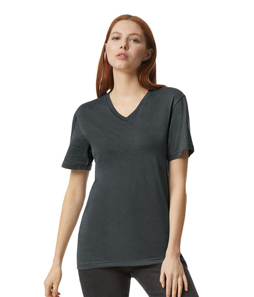 CVC Unisex V-Neck T-Shirt | Staton-Corporate-and-Casual