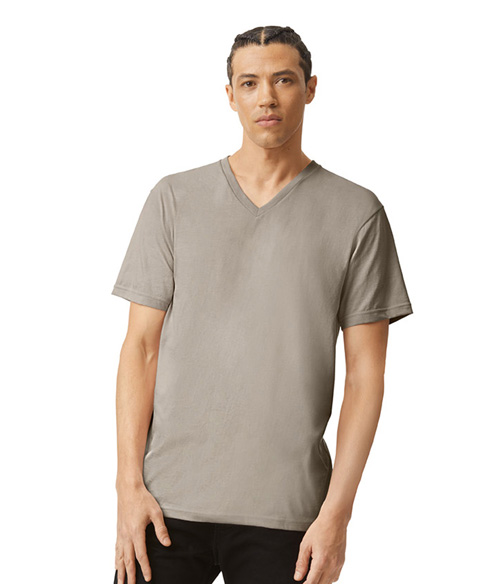 CVC Unisex V-Neck T-Shirt | Staton-Corporate-and-Casual