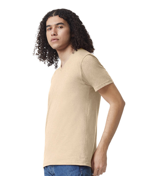 CVC Unisex V-Neck T-Shirt | Staton-Corporate-and-Casual