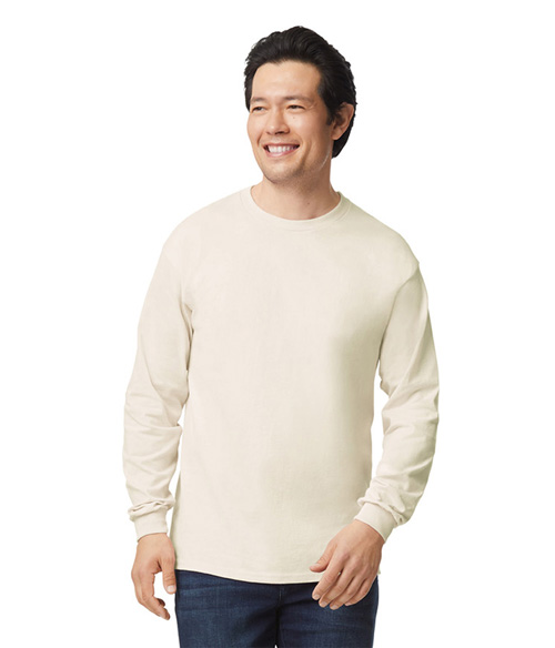 Gildan Men's Ultra Cotton 2-Pack Long Sleeve T-Shirts – Forest-Sport Grey, X-Large