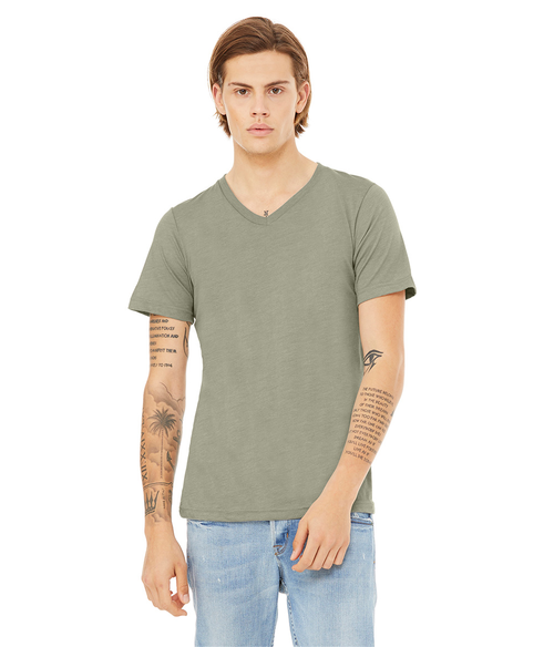 Unisex CVC V-Neck Tee | Staton-Corporate-and-Casual