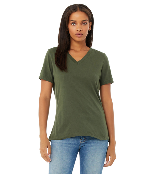 Womens Relaxed Jersey V-Neck | Staton-Corporate-and-Casual image.