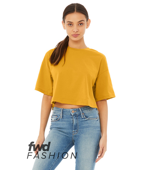Womens Jersey Cropped Tee