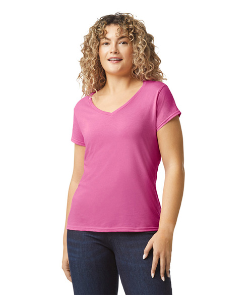 Softstyle Womens V-Neck | Staton-Corporate-and-Casual