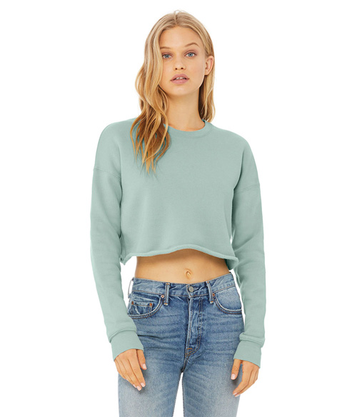 Womens Cropped Crew Fleece | Staton-Corporate-and-Casual