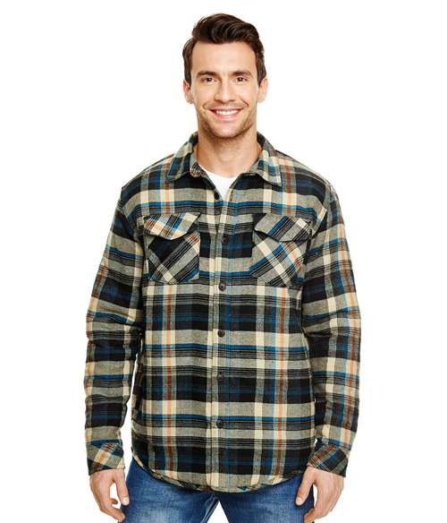 Mens Quilted Flannel Jacket StatonCorporateandCasual