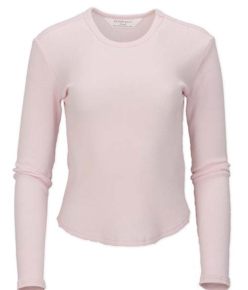 Waffle Knit Long Sleeve Tee