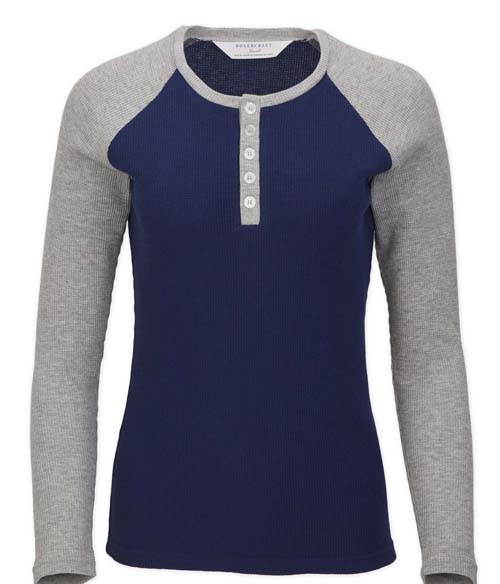 Waffle Knit Henley