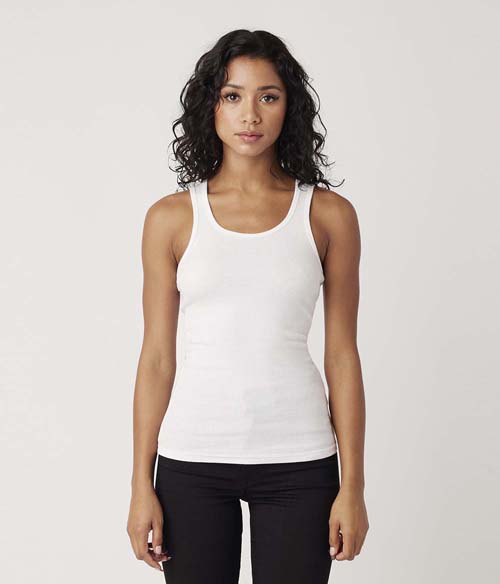 Womens Fitted 2x1 Rib Tank