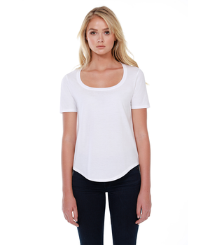 Womens Cotton U-Neck Tee