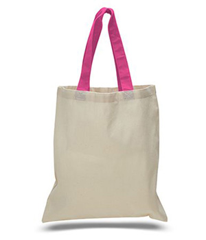 Cotton Contrasting Strap Tote