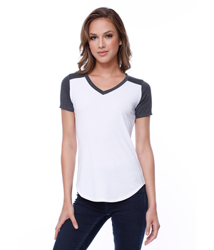 Womens Varsity V-Neck Tee