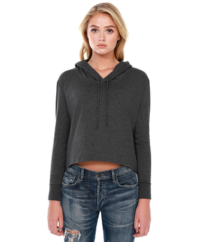 Womens CVC Cropped Hoodie