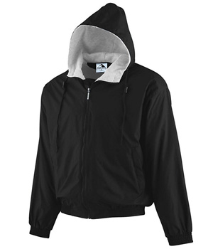 Hooded Taffeta Fleece Jacket