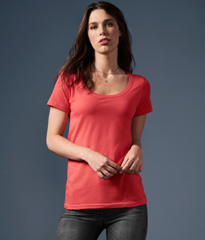 Womens Sheer Scoop Tee