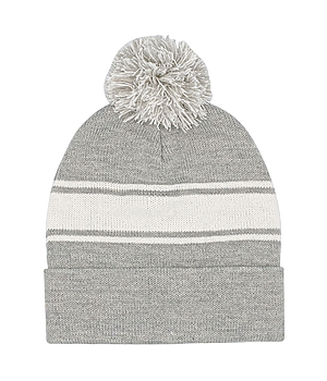 Striped Pom Beanie