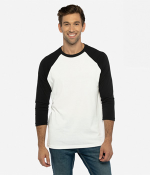 Unisex CVC 3/4 Sleeve Raglan