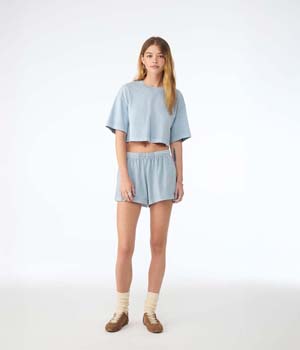 Womens Garment Dye Short