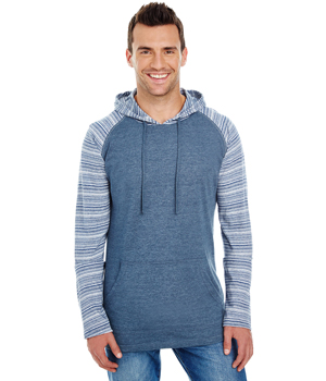 Mens Raglan Jersey Hoodie
