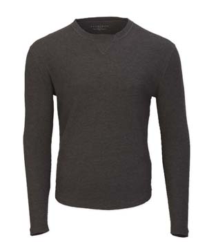 Mens Waffle Knit Long Sleeve