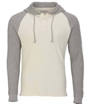 Mens Waffle Knit Hoodie