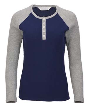 Waffle Knit Henley