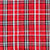 RED/WHITE PLAID