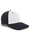 Brushed Cotton Twill Cap WHITE/NAVY/NAVY