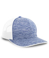 Aggressive Heather Trucker Cap ROYAL HTHR/WHT/ROYAL HEATHER