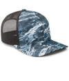 Mossy Oak Trucker Snapback Cap BLACKFIN/LIGHT CHARCOAL