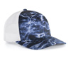 Mossy Oak Trucker Snapback Cap BLUEFIN/WHITE
