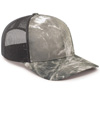 Mossy Oak Trucker Snapback Cap WAKEFORM GALT/LIGHT CHARCOAL