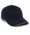 Brushed Twill Cap NAVY/GOLD