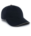 Brushed Twill Cap NAVY/KHAKI