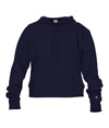 Athletic Fleece Crop Hood NAVY