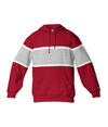 United Athletic Fleece Hood RED/OXFORD/WHITE