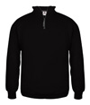 1/4 Zip Fleece Pullover BLACK