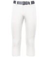 Girls Sideflex Softball Pant WHITE