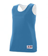 Ladies Reversible Wicking Tank COLUMBIA BLUE/WHITE