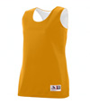 Ladies Reversible Wicking Tank GOLD/WHITE