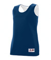 Ladies Reversible Wicking Tank NAVY/WHITE