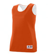 Ladies Reversible Wicking Tank ORANGE/WHITE
