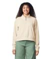 Womens Mid-Length 1/4 Zip IVORY